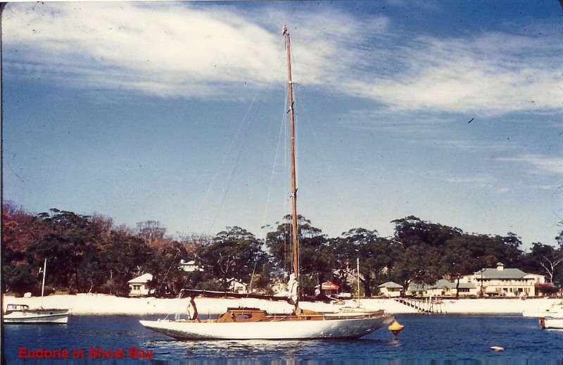 Eudoria in Shoal Bay 1960