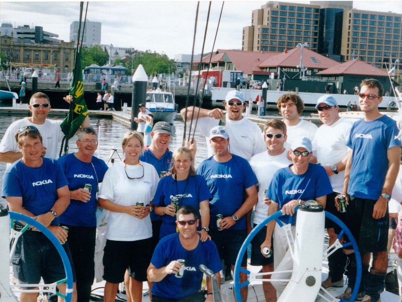 Magnavox crew in Sydney to Hobart Yacht Race 2002