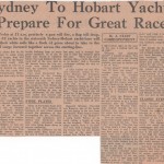 Sydney to Hobart Yachts Prepare for Great Race Hobart 1960