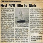 First 470 title to Gietz
