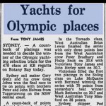 Yachts for Olympic places